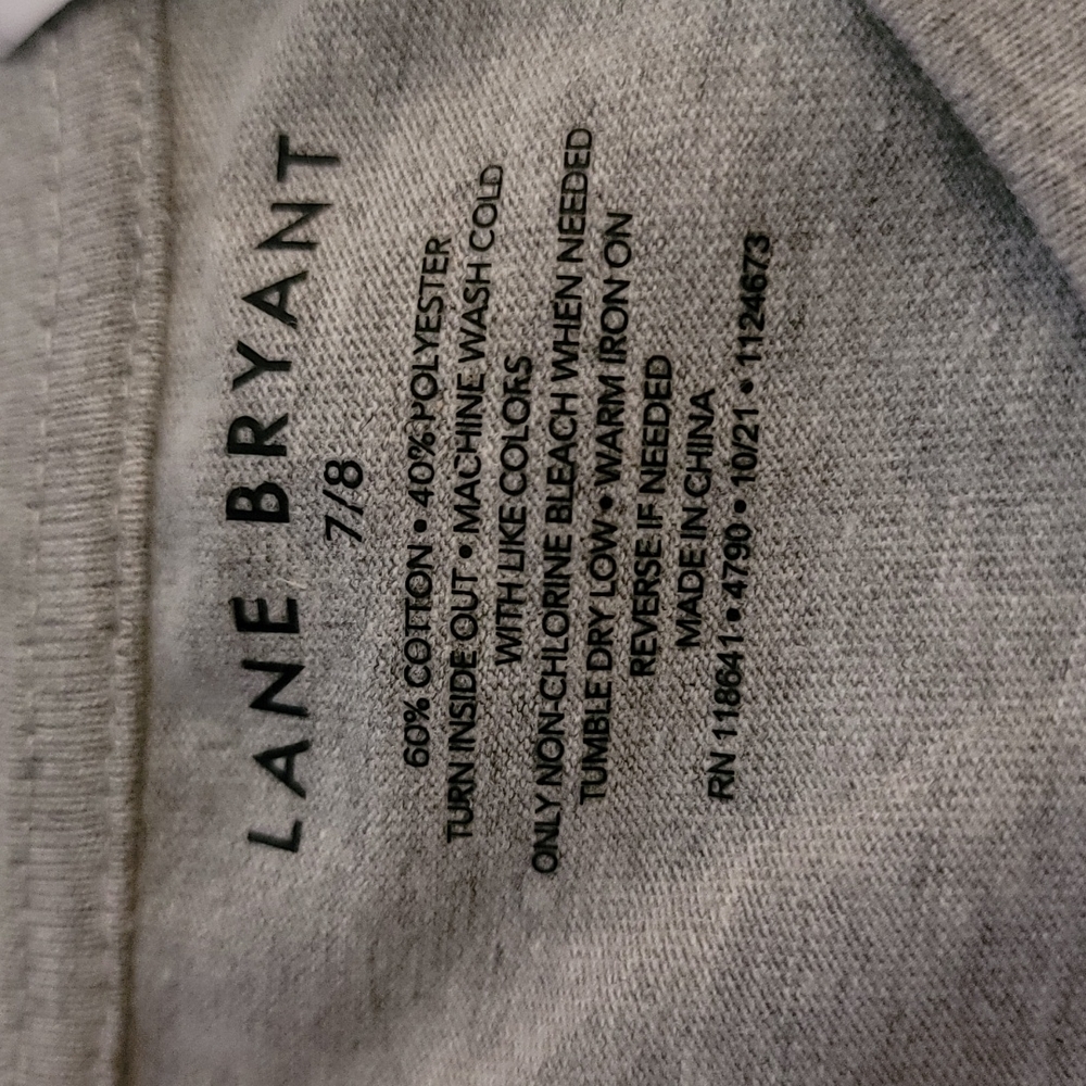 Hearts Long Sleeve Gray Tee Shirt, Size 7/8 - Picture 3 of 4